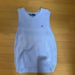 Polo by Ralph Lauren ライトブルー ノースリーブセーター