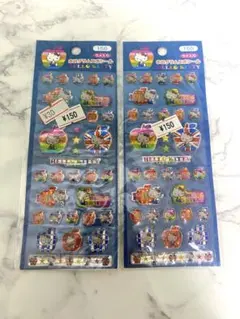 【新品未使用】ハローキティ ラメ入り ホログラムエポシール 2セット 2001年