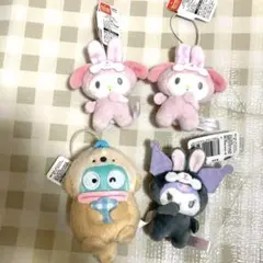 サンリオキャラクターズ　マイメロ　クロミ　ハンギョドン　マスコット　ぬいぐるみ