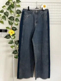 デニム ワイドパンツ