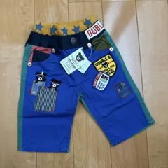 ★ダブルB★裾裏ペイズリー柄★豪華ワッペンの７分丈パンツ★90★ミキハウス★新品