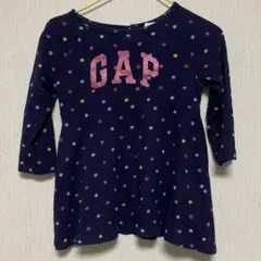 GAP ドット柄 星柄　ワンピース 18-24ヶ月　長袖　90cm