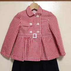 ファミリア ショートコート 110 チェック 新品