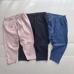 ユニクロ　ベビー　レギンス　リラックスフィット　10分丈　80