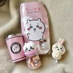 ちいかわ グッズルームシューズとぬいぐるみセットのサムネイル