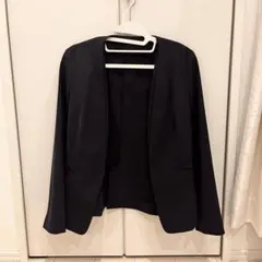 green label relaxing ノーカラージャケット ネイビーのサムネイル