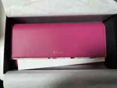 Paul Smith ピンク レザー長財布 箱付き
