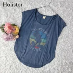 ホリスター　Tシャツ　ミッキーマウス　ヴィンテージ風　Uネック　くすみブルーのサムネイル
