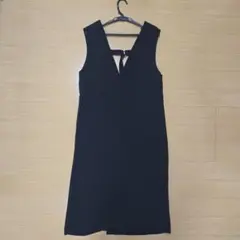 【VIS】Vネック ジャンパースカート