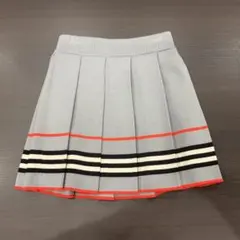 バーバリー キッズ ストライプウールニットスカート 4Y 104cm チルドレン