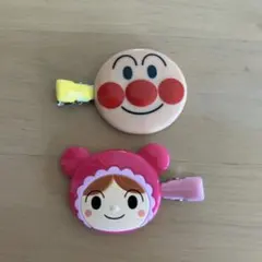 アンパンマン 赤ちゃんマン 前髪クリップ 2個セット ヘアピン