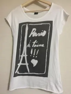 ZARA  trafaluc collection パリ　ジュテーム　Tシャツ