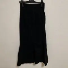 GRL スエードマーメイドロングスカート ブラック タイト ギャル Y2K 平成