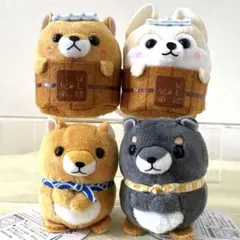 豆しば三兄弟 4点セット まとめ売り ぬいぐるみ 豆太郎 さすけ 豆ジロー