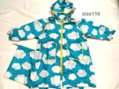 雲柄レインコート サイズ110