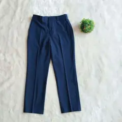 ユニクロ UNIQLO　スラックス ネイビー テーパード　アンクル丈 M 上品