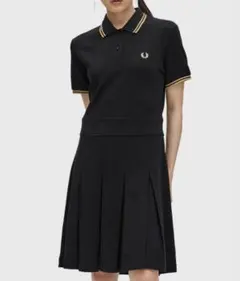 フレッドペリー　ブラック 半袖 ポロシャツ ワンピース