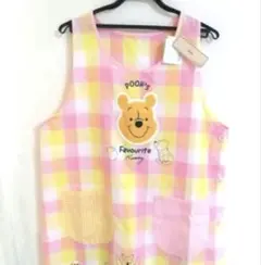 新品 ディズニー くまのプーさん エプロン M L 学校 病院 保育園 料理