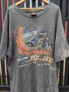 Harley-Davidson tシャツ　90s フェード　フレイム　ファイヤー