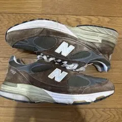 New Balance 993 カーキ/ブラウン/グレー