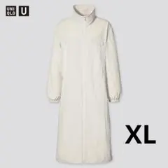UNIQLO U ナイロンフーデットコート XL ナチュラル