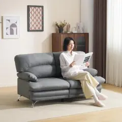 ナフコ　３人掛けソファ　未使用品　本皮　一部合皮　地域限定配送 ナフコ 3人掛けソファ 未使用品 本皮 一部合皮 地域限定配送 - メルカリ