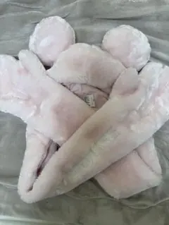 ディズニー　ミニーマフラーファンキャップ　ピンク