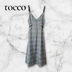 tocco closetチェックリボンワンピース M