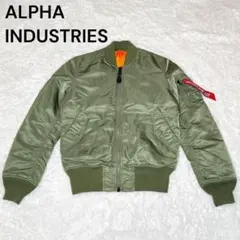美品 ALPHA INDUSTRIES MA-1 カーキ フライトジャケット S