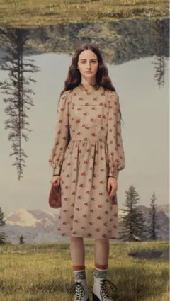 ジーユー×アンダーカバー　プリントワンピース　M undercover