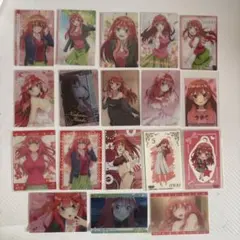 五等分の花嫁 五月 カード、シール 18枚セット
