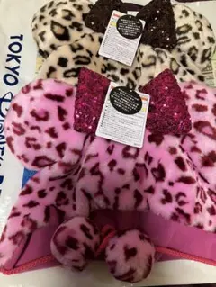 ⭐️ディズニーヒョウ柄ファンキャップ（ピンク・茶色　レオパード）⭐️