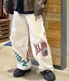 ☆ロデオクラウンズワイドボウル☆アメカジロゴワイドデニムM