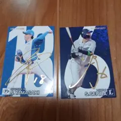 カルビー プロ野球 スターカード 山﨑福也 源田壮亮 2枚セット