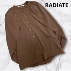 美品！　RADIATE ヤマダヤ　ケープデザインブラウス BROWNのサムネイル