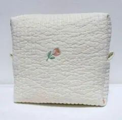 【値下げ不可】未使用品 ハンドメイド ヌビポーチ おむつポーチ チューリップ