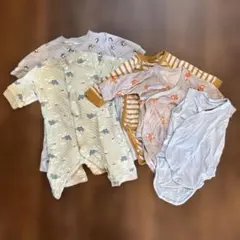 ユニクロ カバーオール&ボディースーツ・ロンパース 60サイズ 5枚セット