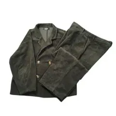 kutir コーディロイ　セットアップ　L　グリーン