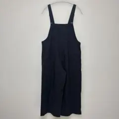 GLOBAL WORK サロペット スリット入り フリーサイズ ブラック