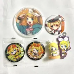 鏡音リン鏡音レン 缶バッジ,ラバーキーホルダー,ミニフィギュア まとめ売り