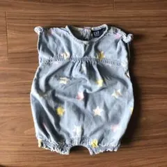 【美品】baby GAP デニム　ロンパース　袖なし　60cm