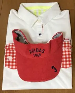 adidas レディース ポロシャツとサンバイザー　セット