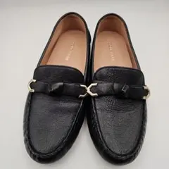 コールハーン ビットローファー レザー 黒 23cm 6B 美品 軽量