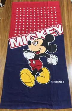 【Disney】ミッキーマウス　バスタオル／⭐️新品・未使用‼️