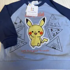 【新品】monpoke モンポケ　ポケモン　ピカチュウ　長袖　トレーナー　100