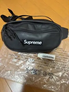Supreme ブラック ボディバッグ ウエストバック レザー 24FW - メルカリ