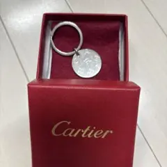 Cartier シルバー メダル型キーホルダー 箱付きのサムネイル