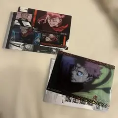 呪術廻戦　虎杖悠仁 4点セット　クリアポスター　チェキ風カード