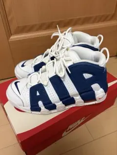 NIKE AIR MORE UPTEMPO ホワイト ブルー　モアテン