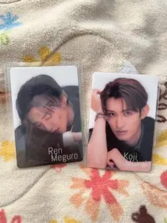 目黒蓮 向井康二 チラ見カード　2枚セット Snow Man